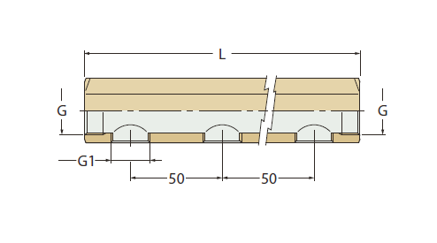 4-fold distribution piece with internal thread type 1006
