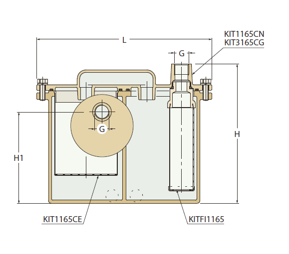 Filtr paliwa typ 1165