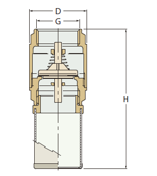 Sprężynowy zawór zwrotny z filtrem ze stali nierdzewnej typ 1533