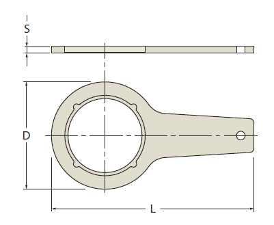 Nylonowy uchwyt lub klucz do filtra wody typu CH1160