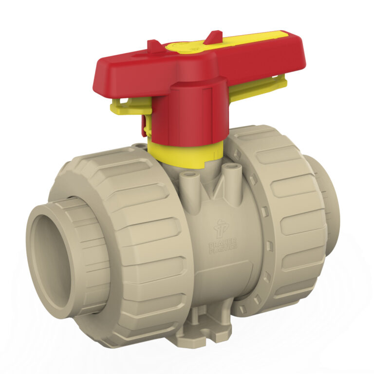 Praher 2-way industrial ball valve M1 PP