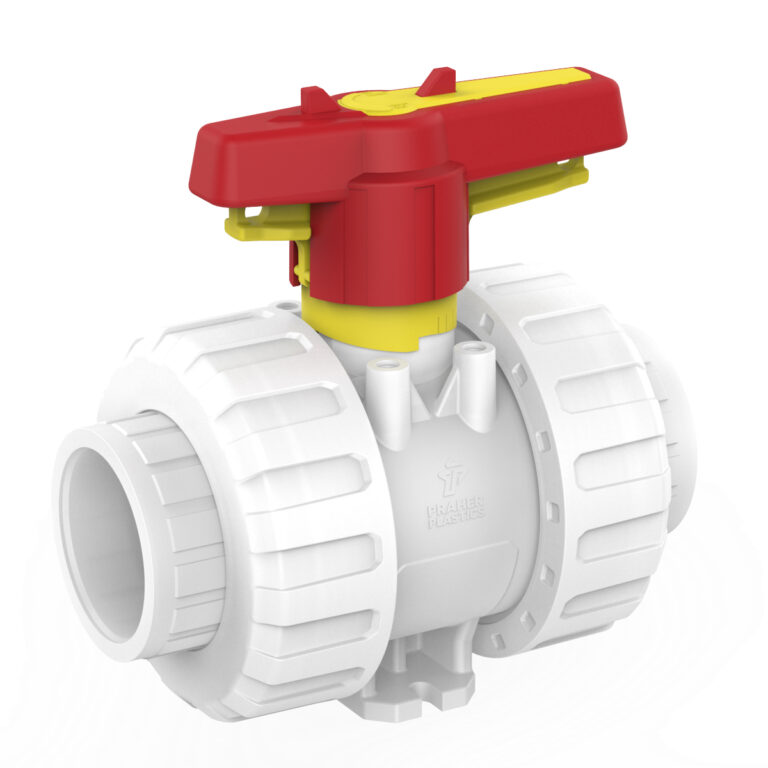 Praher 2-way industrial ball valve M1 PVDF