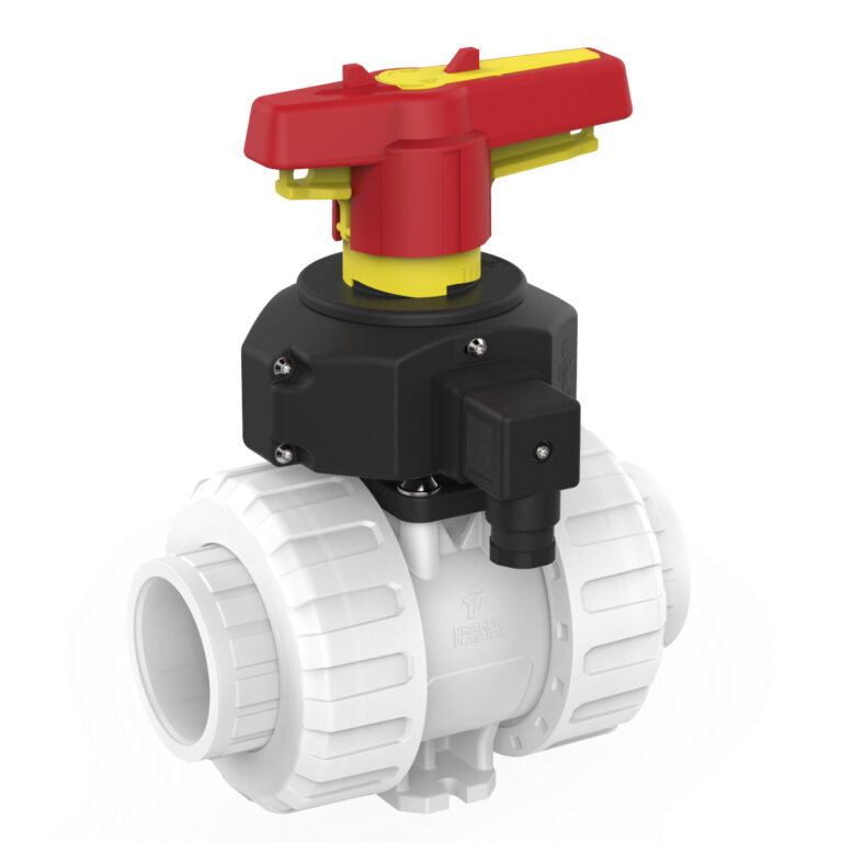 Praher 2-way industrial ball valve M1 PVDF range overview