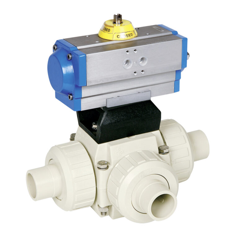 Praher 3-Wege Kugelhahn S4 PP Pneumatikantrieb-Titelbild
