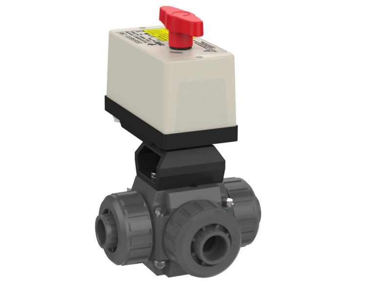 Praher 3-Wege Kugelhahn S4 PVC-U Elektroantrieb EO510-Titelbild