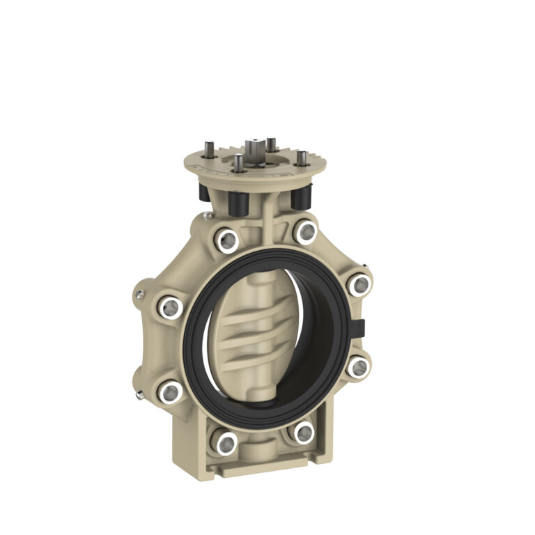 Praher Absperrklappe K4 PP Adapterplatte und Lug Type-Titelbild