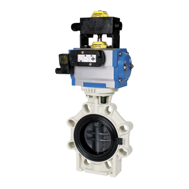 Praher Absperrklappe K4 PVC-U Pneumatikantrieb-Titelbild